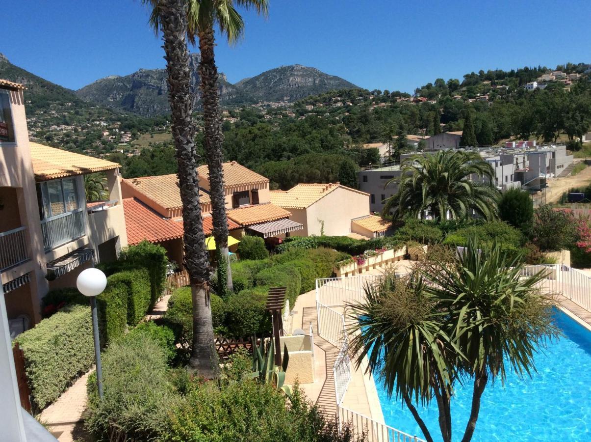 Au Calme Dans Hameau Fleuri Joli Studio 3 Pers Piscine Parking Wi-Fi Vence Kültér fotó
